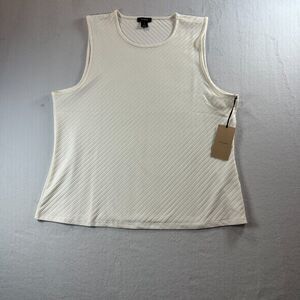 Halogen Tank Top Women's Size XLarge Color Ivory Sleeveless New